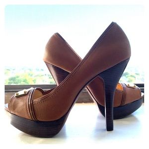 Michael Kors Peeptoe Pump Platform Heels Size 7